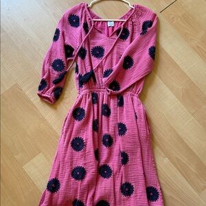 Pink Floral Beachy Dress